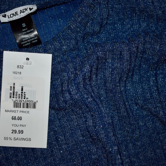 Love Ady | Long-Sleeve Sparkle Sweater | Size S | NWT - Picture 3 of 4
